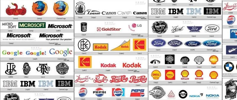 Los cambios en los logos de marcas famosas | Viva la Design Los cambios en los logos de marcas famosas | Viva la Design
