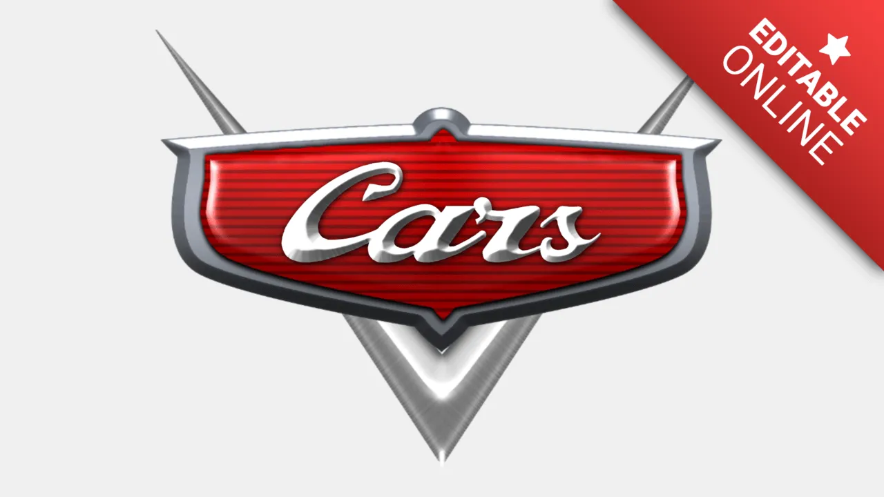 Logotipo de la película Cars | Generador de efectos de texto | TextStudio