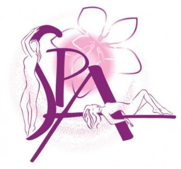 Logotipo spa con mujeres de fitness y flores | Descargar Vectores ...