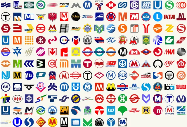 Recopilación de 171 logotipos del Metro de todo el mundo ...
