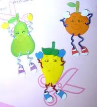 lograr es hacer estas tres figuras de frutas diseñadas con fomi ...