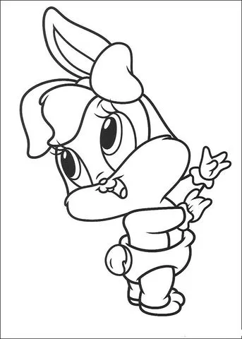 Lola Bunny coloring page | Super Coloring