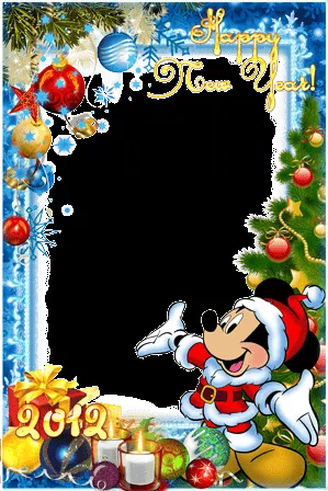 Photo frames. Happy New year with Mickey