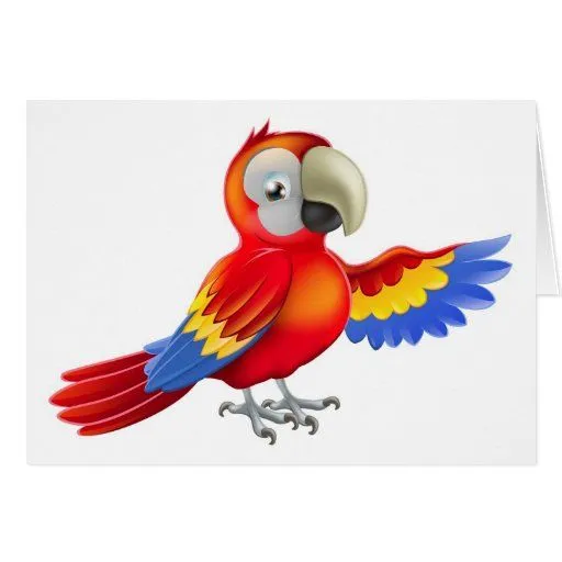 Loro punteagudo rojo del dibujo animado tarjeta de Zazzle. Loro punteagudo rojo del dibujo animado tarjeta de Zazzle.