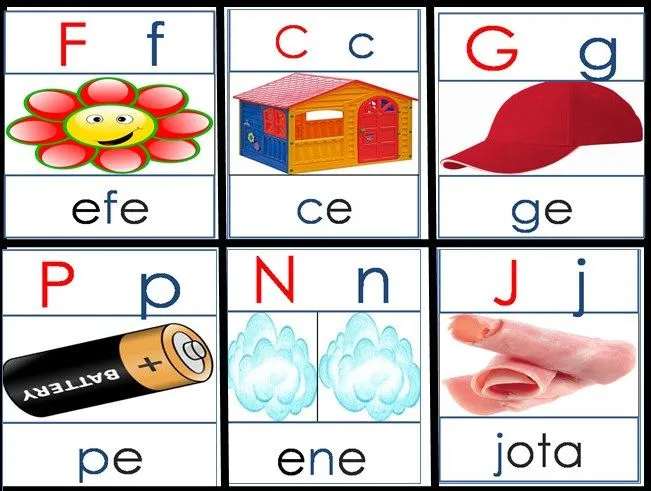 Lotería del abecedario para jugar y aprender primer y segundo ...