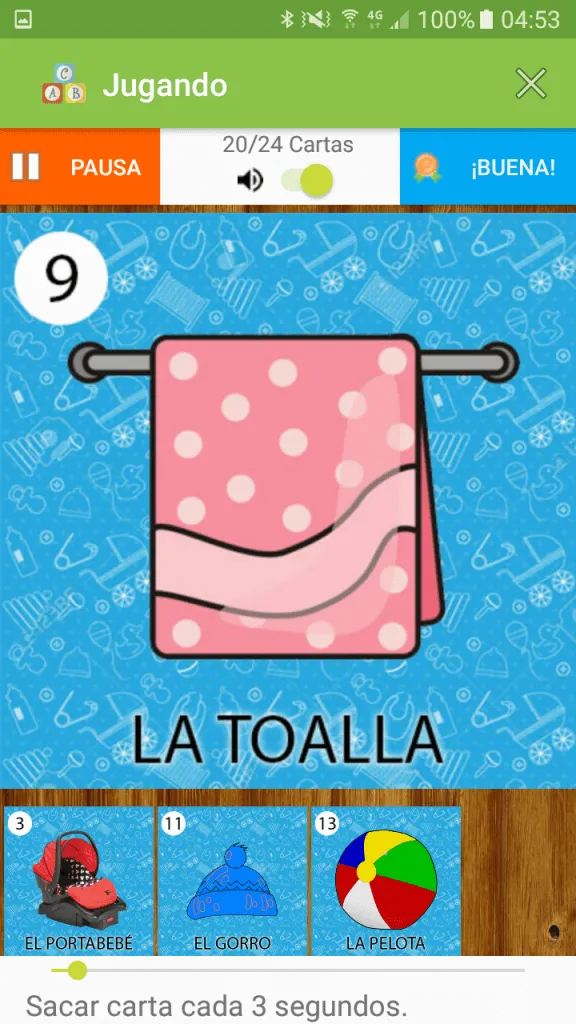 Lotería Baby Shower para Android - ZimbronApps