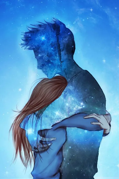 love art girl tumblr draw galaxy boy hug exo Kris exo-l sahasim •