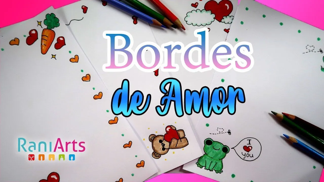 LOVE BORDERS DESIGN ON PAPER - BORDERS FOR PROJECTS. - YouTube LOVE BORDERS DESIGN ON PAPER - BORDERS FOR PROJECTS. - YouTube