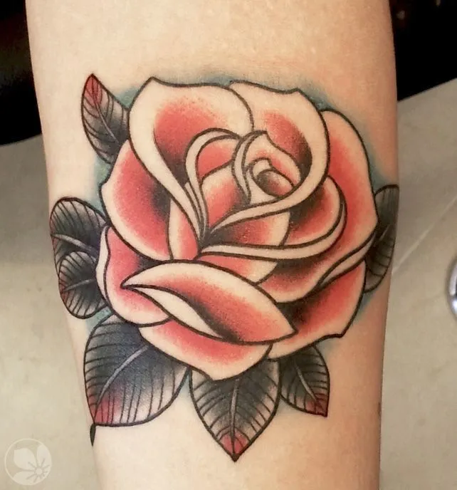 I love the traditional rose | tattoo | Pinterest | Tatuaje De ...