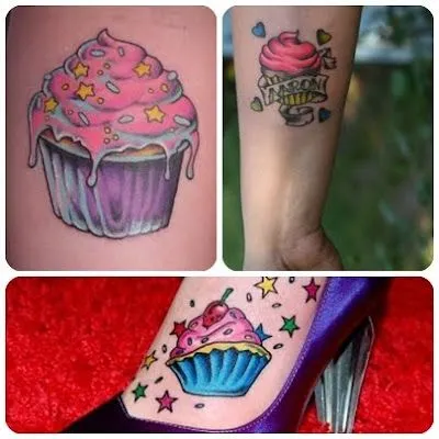 Tatuajes de cupcakes: