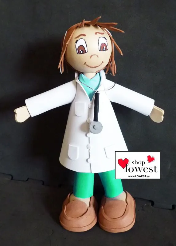 Como hacer una muñeca fofucha enfermera - Imagui