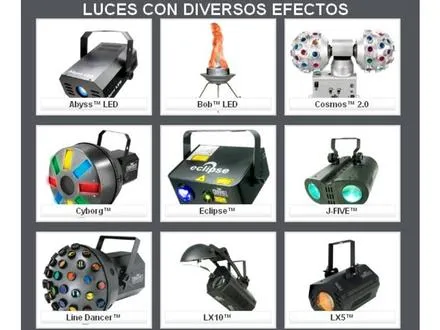 Luces Electronicas - CLUB CYBER EVENTOS
