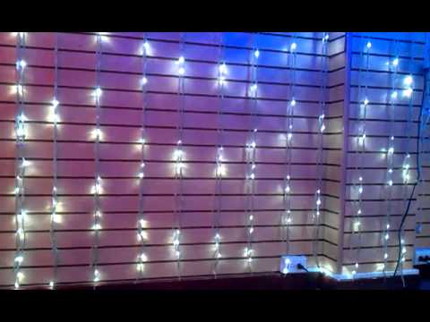 Luces de Navidad - Cascada LED - YouTube