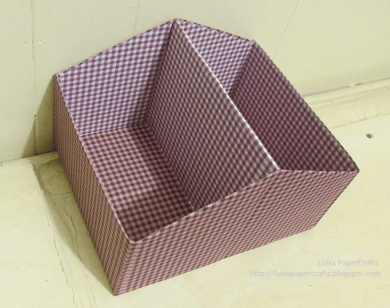 Luisa PaperCrafts: Organizador con caja de zapatos