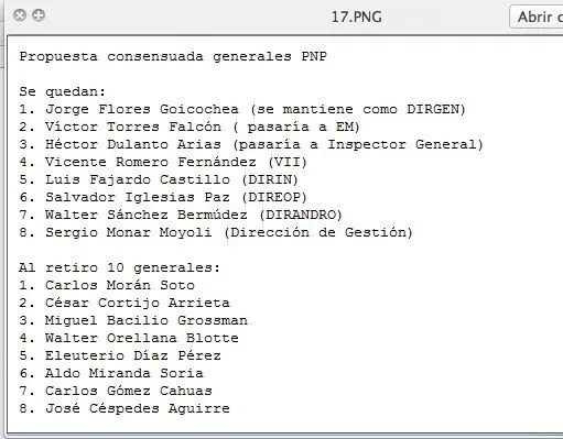 LulzSec Perú revela lista de generales de la Policía que pasan al ...