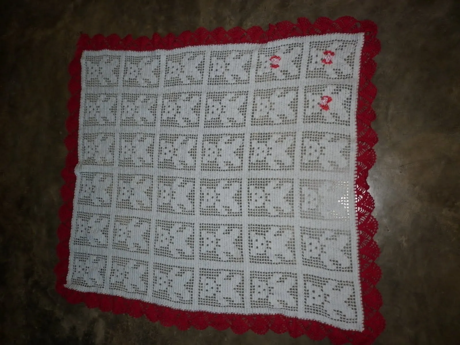 lurisvalencia: sabanilla de bebe tejida a crochet lurisvalencia: sabanilla de bebe tejida a crochet
