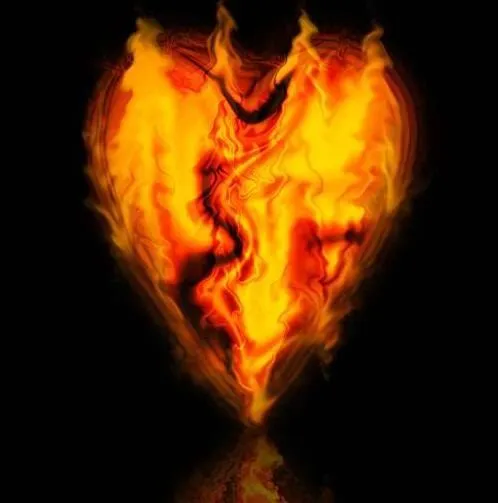 Animadas de corazones con fuegos - Imagui