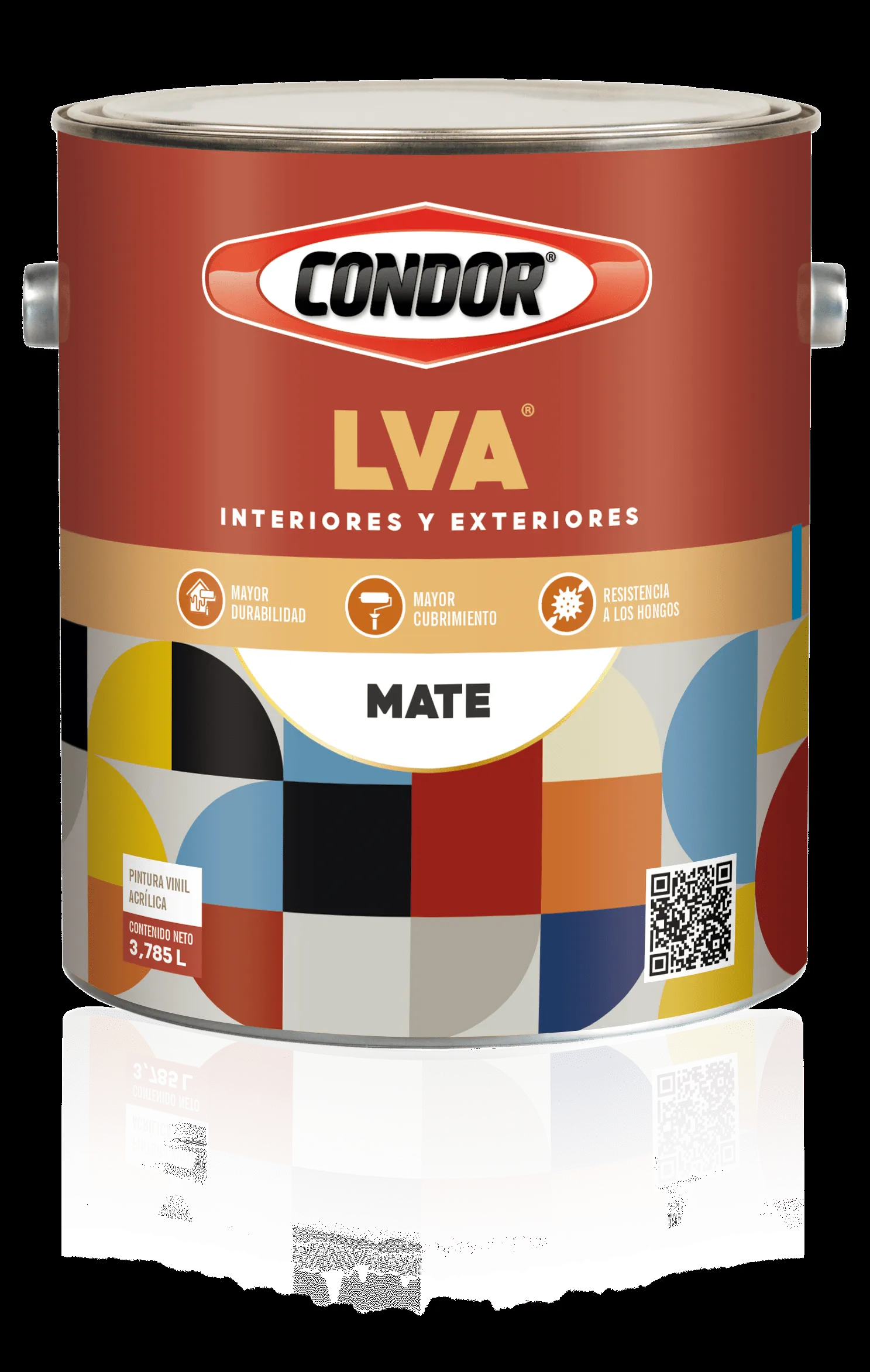 LVA Latex Vinil Acrílico: Producto para interiores | Pinturas Condor %