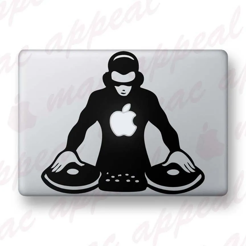 Macbook Decals Apple DJ by macappeal on Etsy
