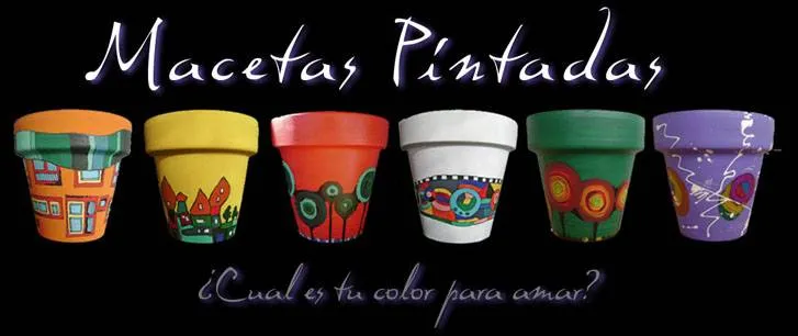 Macetas Pintadas Color Alpha de Carla Santilli - Artelista.