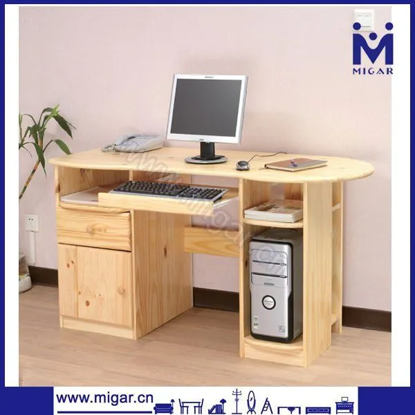 Madera maciza Homeused escritorio de la computadora MGD-1107N ...
