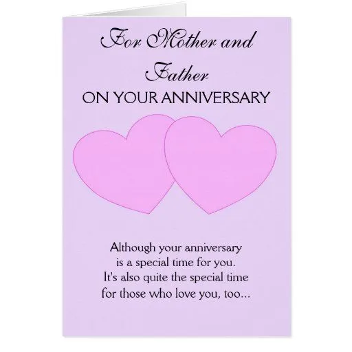 Madre y padre felices del aniversario de boda felicitaciones | Zazzle Madre y padre felices del aniversario de boda felicitaciones | Zazzle