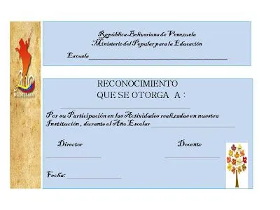Maestra Asunción: Diplomas de Reconocimiento...Para los ...
