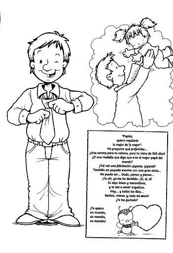 Maestra Asunción: Día del Padre. Imágenes para Colorear. Maestra Asunción: Día del Padre. Imágenes para Colorear.