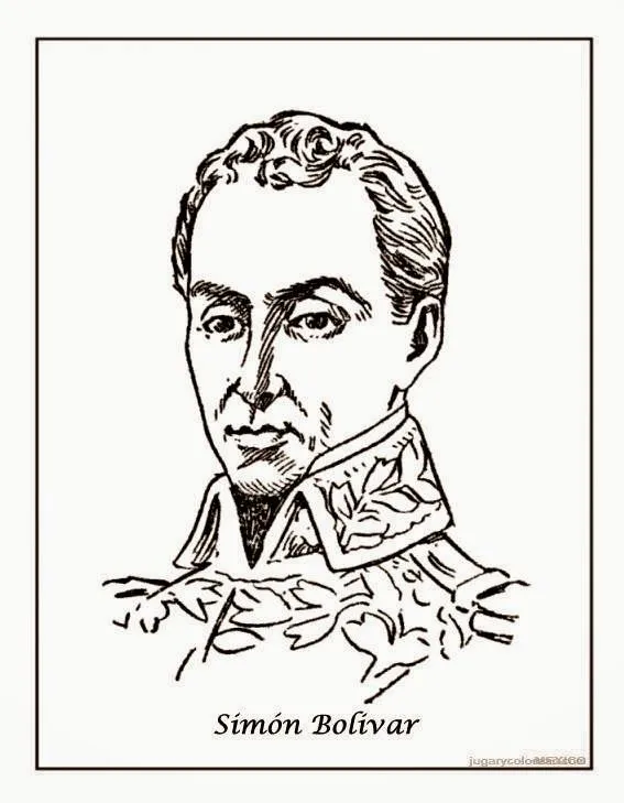 MAESTRA ERIKA VALECILLO: Simón Bolívar Para colorear II