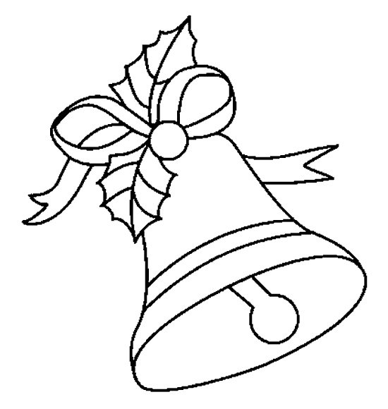 Dibujos para colorear de Campanas de navidad