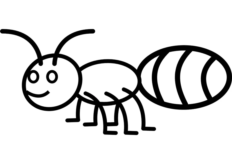 Como dibujar una hormiga facil - Imagui