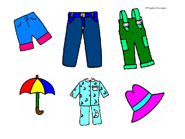 Maestra de Infantil: Prendas de vestir y complementos. Dibujos ...