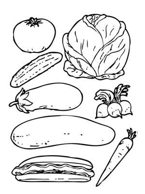 Dibujos para colorear del trompo de los alimentos - Imagui