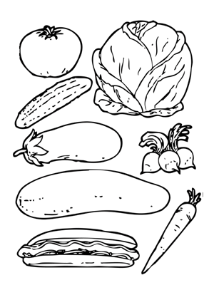 Dibujo para colorear del trompo alimenticio - Imagui