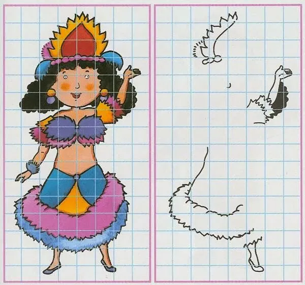 Maestra de Primaria: Dibujos sencillos con cuadrícula. Ejercicios ...