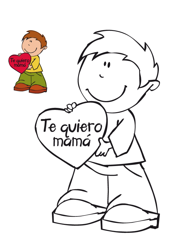 Maestra de Primaria: Tarjetas del día de la Madre para colorear Maestra de Primaria: Tarjetas del día de la Madre para colorear