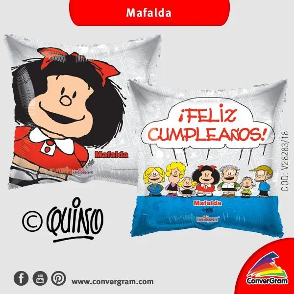 Mafalda te desea un ¡Feliz #cumpleaños! | Globo de la Semana ...