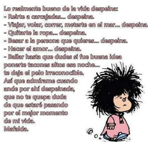 despeinada... | Mafalda | Pinterest