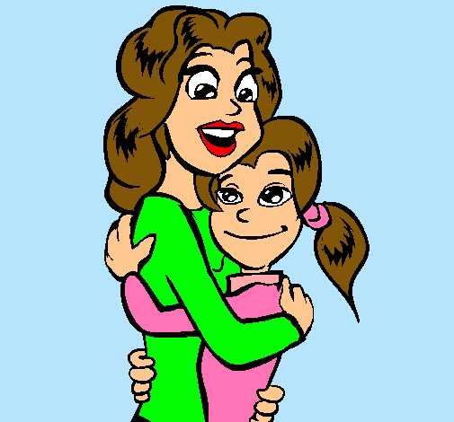 Dibujo de Madre e hija abrazadas pintado por Yolotzin_eyes en ...