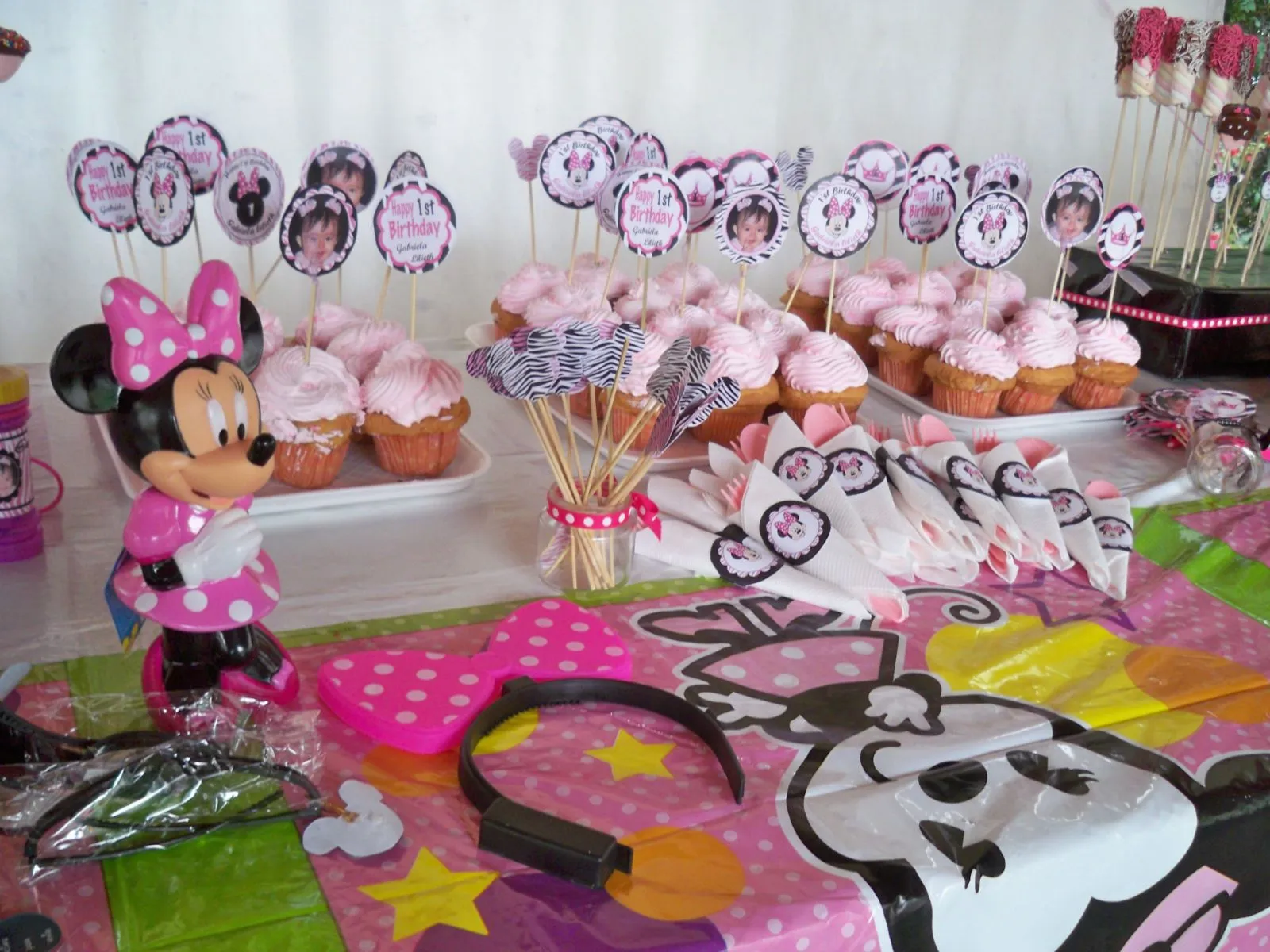  ... de mamá Pulpo: Fiesta de Minnie Mouse Pink para princesita de 1año