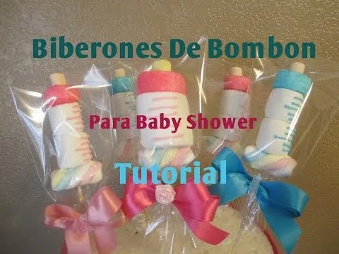 Mamila/Biberon En Bombón Para Baby Shower Muy Fácil (2 Ideas ...