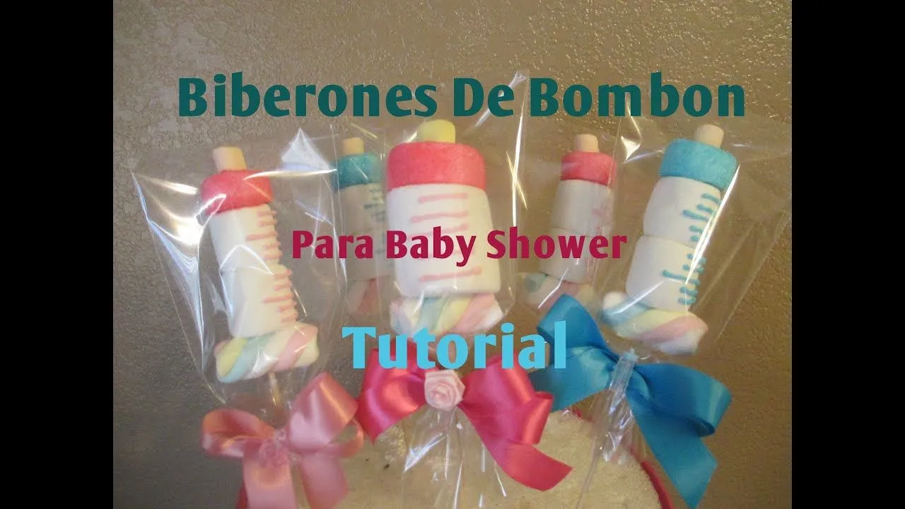 Mamila/Biberon En Bombón Para Baby Shower Muy Fácil (2 Ideas ...