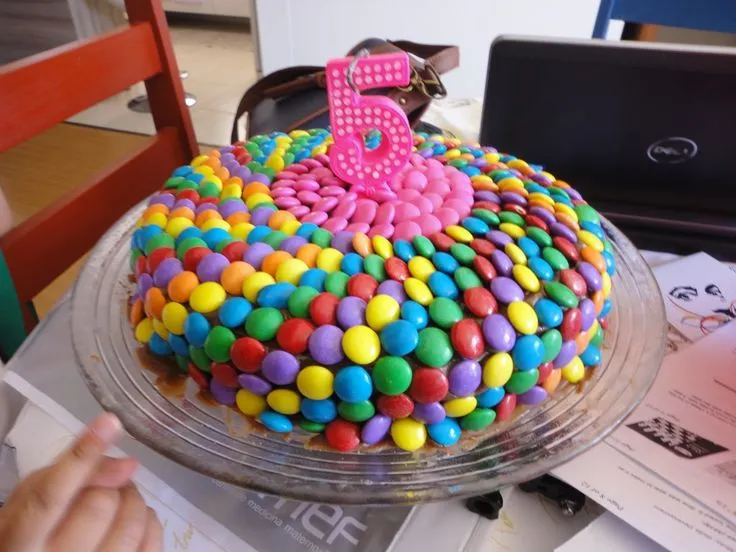 M&M Cake | Bolo de chocolate colorido! | BOLOS | Pinterest