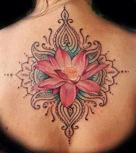 mandala tatuaje flor de loto | Inked ~⊱ | Pinterest