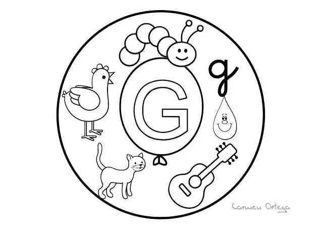 Mandalas del abecedario para colorear: Letra G | Lectura y ...