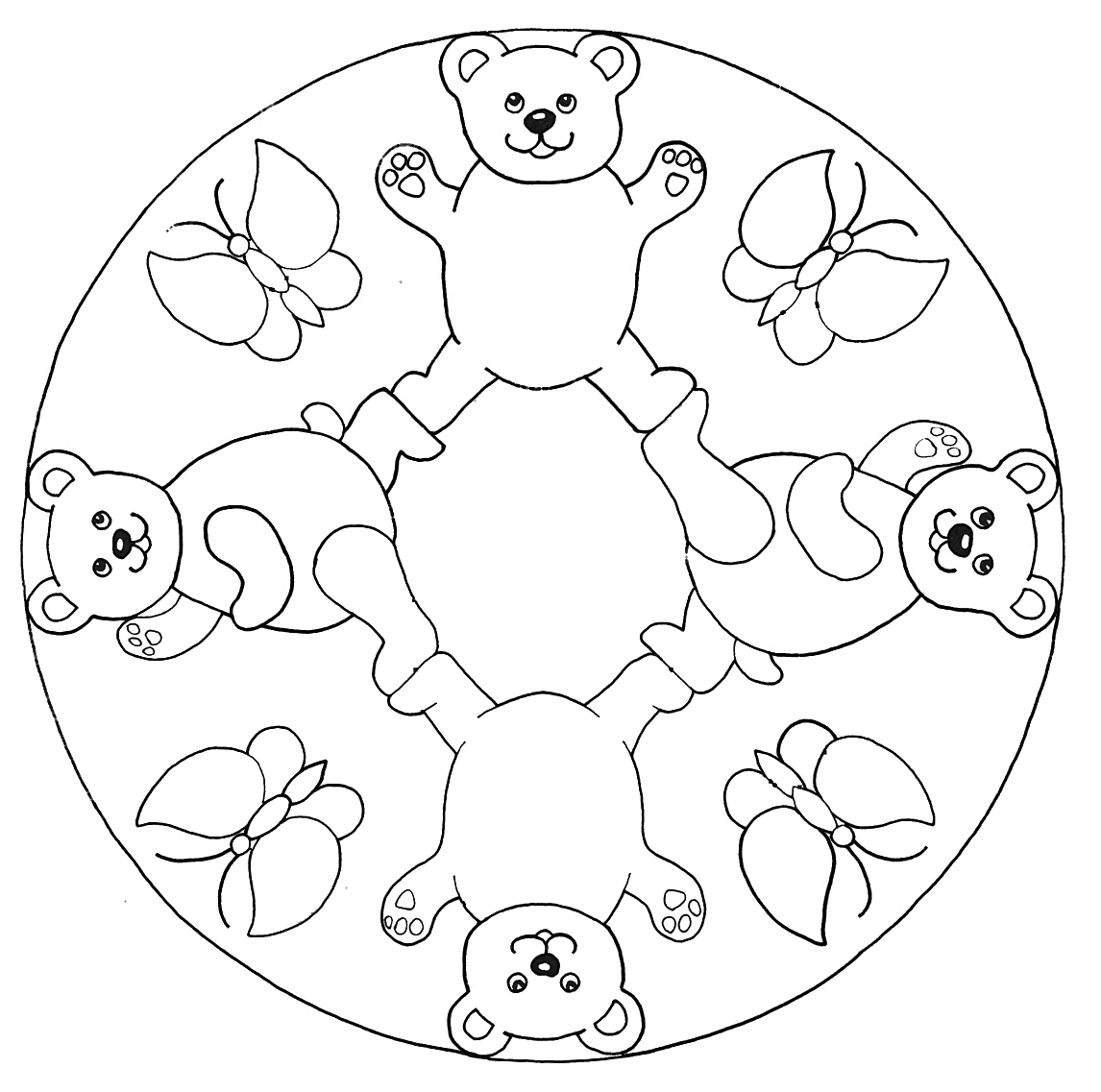 Mandalas infantiles para colorear e imprimir - Dibujos para ...