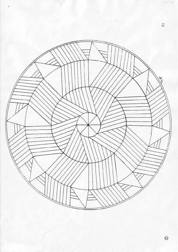 MANDALAS para niños para colorear - Mandala Líneas y curvas MANDALAS para niños para colorear - Mandala Líneas y curvas