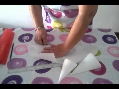 Como hacer una manga de papel - YouTube