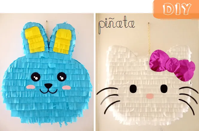 manitas de gato: diy: piñata
