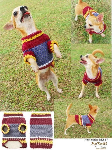 Patrones de ropa para perros al crochet - Imagui